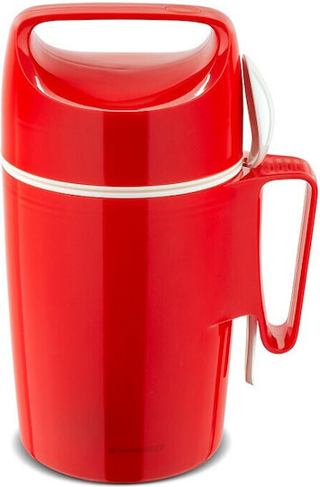 Rotpunkt Isolierte Lunchbox Glas Rotes 850ml