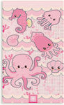 Uvea Kids Beach Towel Pink 140x70cm