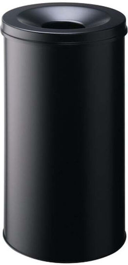 Durable Plastic Waste Bin 60lt Black