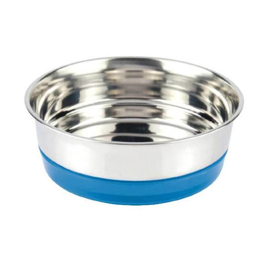 Croci Edelstahl Schalen Futter & Wasser für Hund 470ml in Blau Farbe
