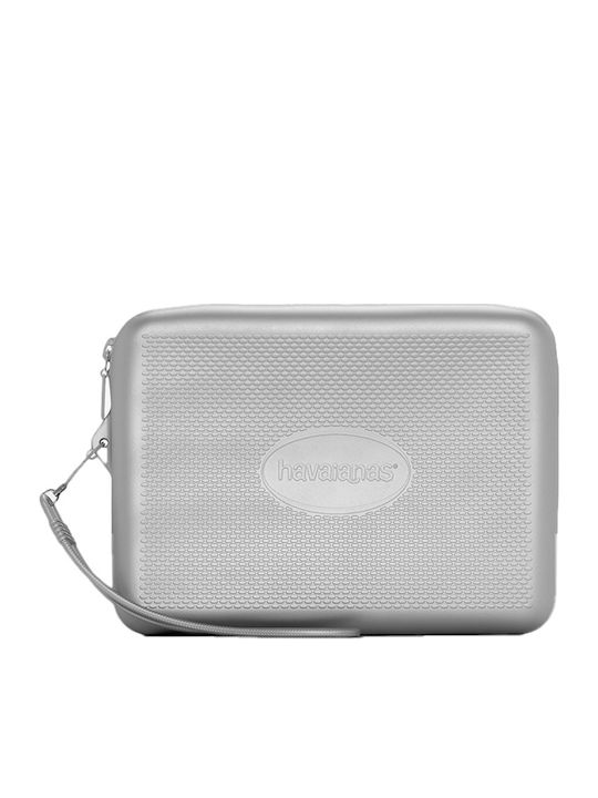 Havaianas Toiletry Bag Beach in Silver color 17cm