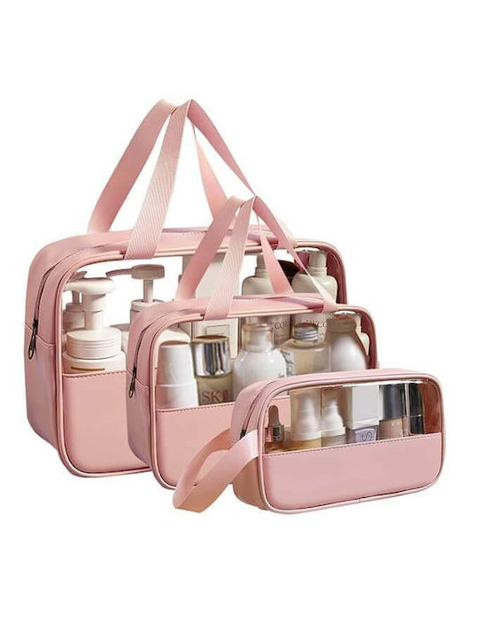 Set Toiletry Bag in Pink color