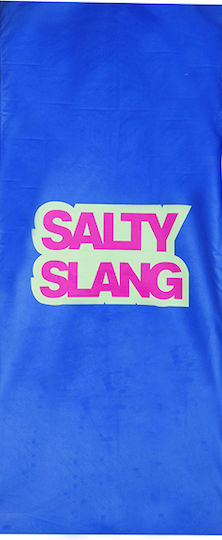 Salty Slang Πετσέτα Θαλάσσης Βαμβακερή Μπλε