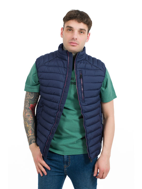 New York Tailors Men's Sleeveless Jacket Blue