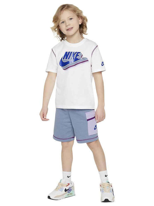 Παιδικό Σετ με Σορτς Καλοκαιρινό 2τμχ Λευκό Sportswear