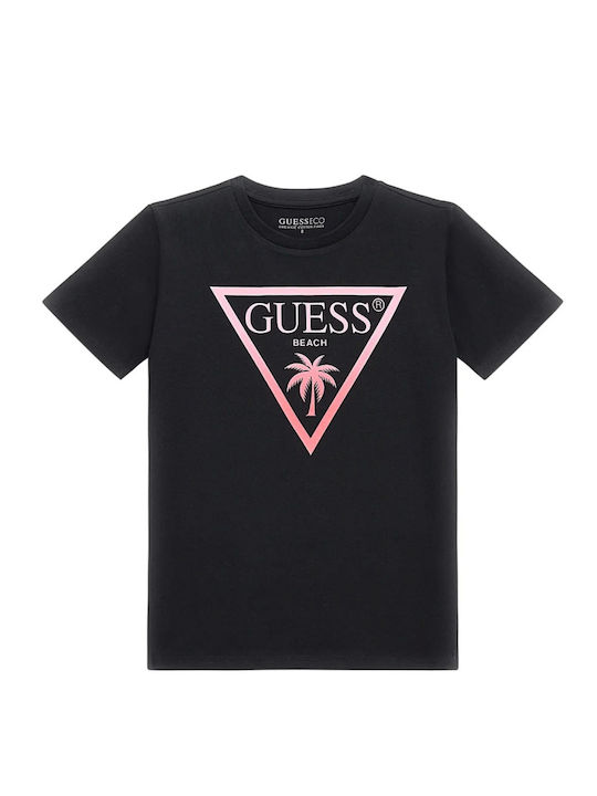 Guess Kinder Shirt Kurzarm Schwarz