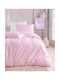 Rythmos Sheet Set Semi-double with Elastic Band Cotton Pink 160x260cm 3pcs