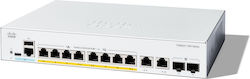 Cisco Catalyst C1300-8P-E-2G Verwaltet L2 PoE+ Switch mit 8 Ports Gigabit (1Gbps) Ethernet und 2 SFP Ports