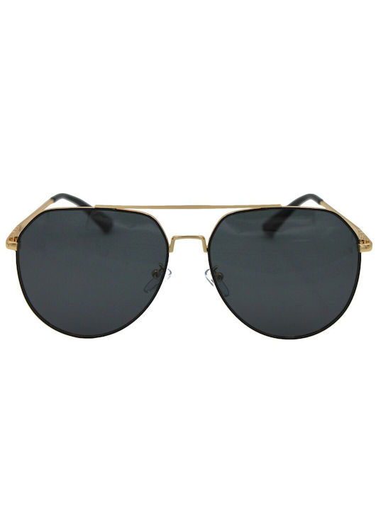 V-store Sonnenbrillen mit Gold Rahmen und Schwarz Polarisiert Linse POL9224GOLD