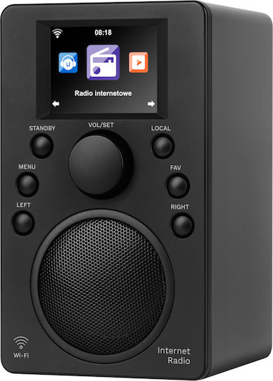 Kruger & Matz KM0818 Επιτραπέζιο Ραδιόφωνο DAB με Bluetooth και USB Μαύρο