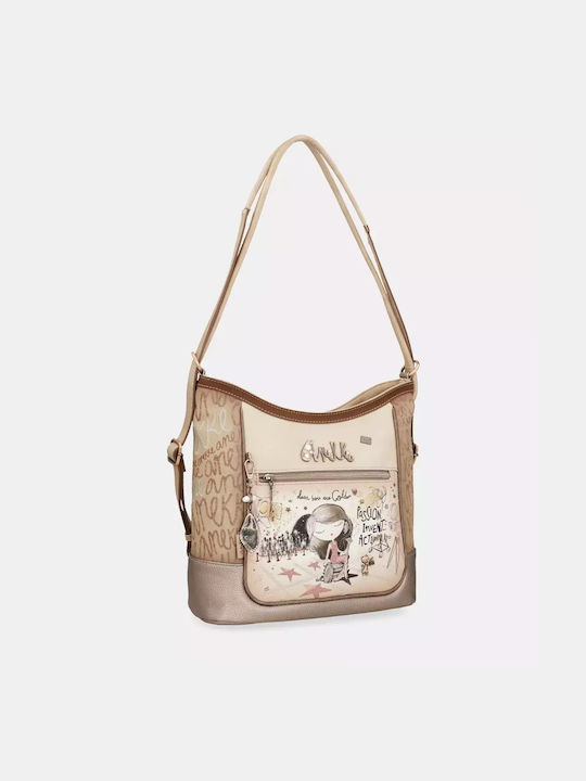 Anekke Damentasche Rucksack Beige