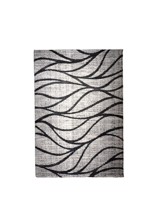 Tzikas Carpets 69626-μαυρο Rug Rectangular Black-Silver