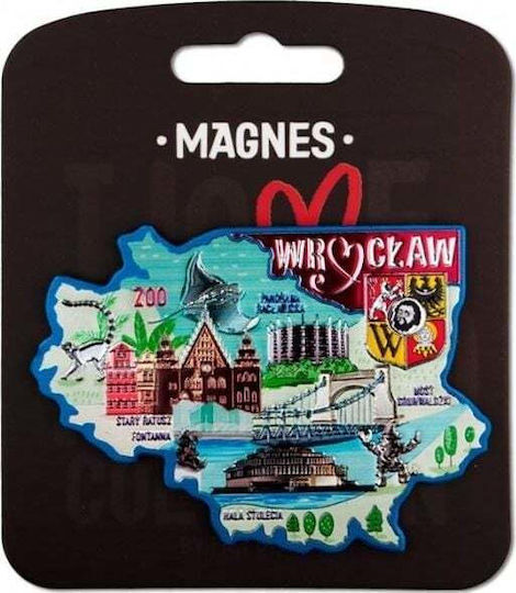 Pan Dragon I Love Poland Wroclaw Set von Magneten 1pcs