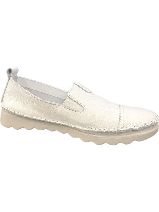 ANATOMIC LEATHER MOCCASINS GOTSI-2814 WHITE