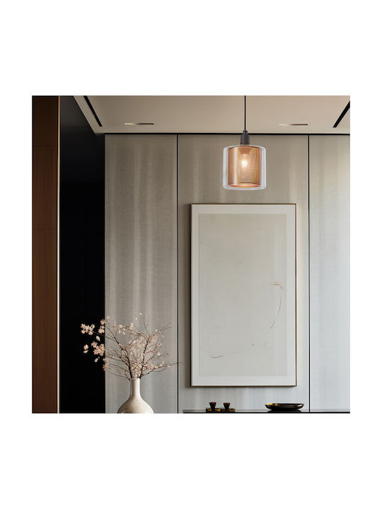 Braytron Pendant Light Brown with Socket E14, E.14 13x13cm