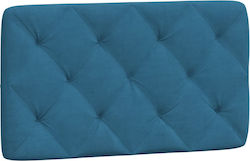vidaXL Stoff-Kopfstütze für Betten Blau 92x48cm