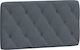 vidaXL Fabric Bed Headboard Cushion Dark Gray 1...