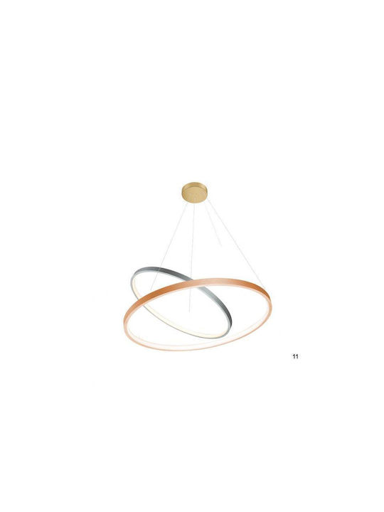 Luma Pendant Light LED with Warm White Light Oxidized Gold