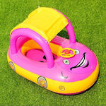 Kids Inflatable Sea Car Sun Protection Pink