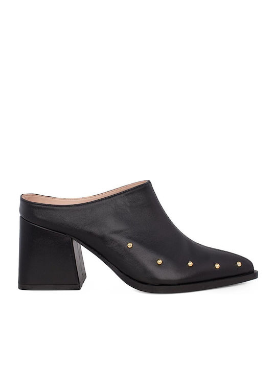 Up Iathens Leder Mules Schwarz B603 Up Iathens Leder Mules Schwarz B603