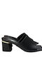 Mules mit Chunky Absatz in Schwarz Farbe