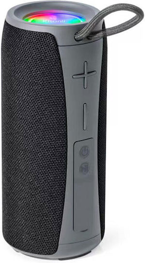 Kisonli Q20 Ηχείο Bluetooth 10W με Ραδιόφωνο και Διάρκεια Μπαταρίας έως 4 ώρες Γκρι