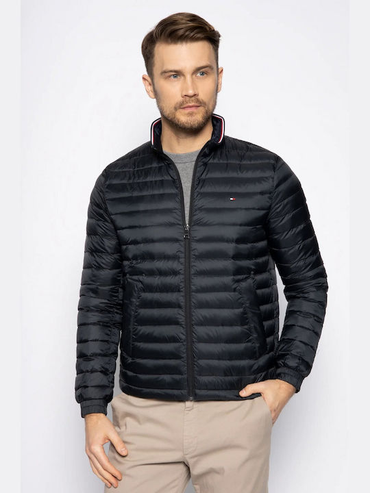 Tommy Hilfiger Core Geacă pentru bărbați Puffer BLACK