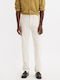 502 Men's Jeans Pants with Regular Tapered Fit Off-White