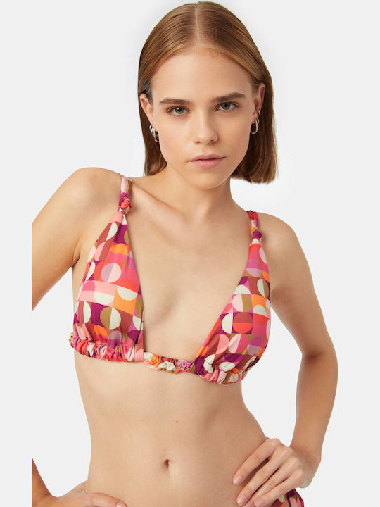 Damen Bikini Top Triangle Minerva Peru Multi Kreise