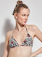 Gisela 2/30133t Bikini Top Reversible Triangle Swimsuit Black