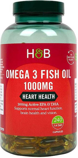 Holland & Barrett Omega 3 Fish Oil Fish Oil 1000mg 240 caps