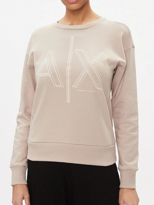 Armani Exchange 3dym11yjebz Women's Sweatshirt Beige