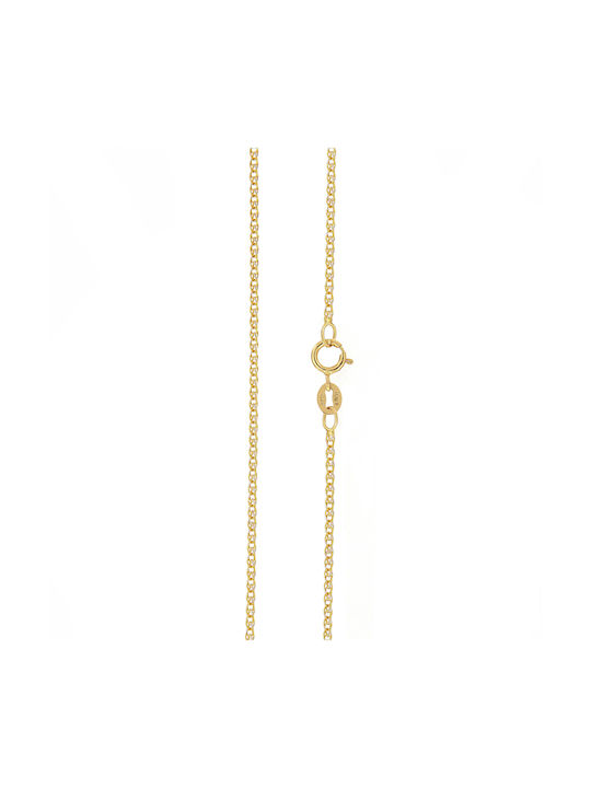 Zweifarbig Kette Nacken aus Gold 14K