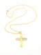Anorado Damen Gold Kreuz 14K mit Kette