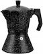 Kamille Electric Stovetop Espresso Pot 6 Cups Brown