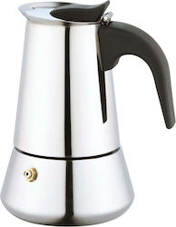 KING Hoff Espresso Pot 12 Cups Inox Brown