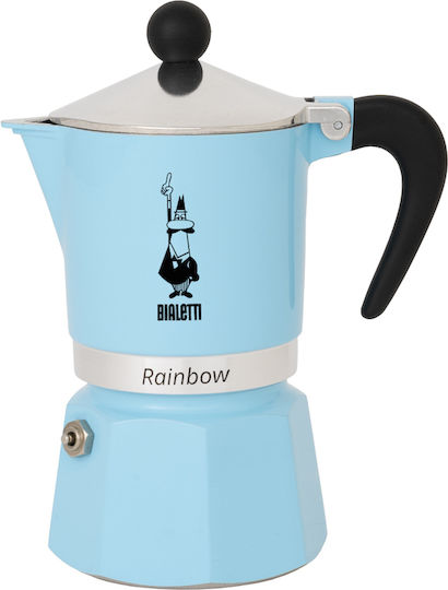 Bialetti 3 Cups Stovetop Espresso Pot Blue