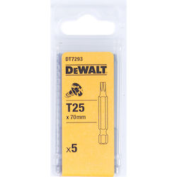 DEWALT Σετ 5 Μύτες Κατσαβιδιού Torx