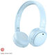 Edifier WH500BT Bluetooth Wireless On Ear Headphones with 40 hours of Operation and Quick Charge Light Blue