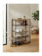 Ramon Metallic Shoe Organizer Beige 63x30x83cm