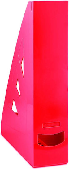 Office Products Magazine File Organizer Plastic Red