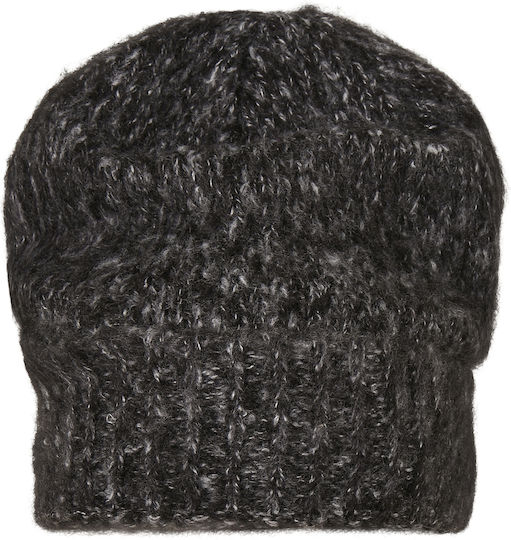 Beanie Unisex Σκούφος με Rib Πλέξη σε Γκρι χρώμα