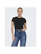 Only Damen T-shirt Schwarz