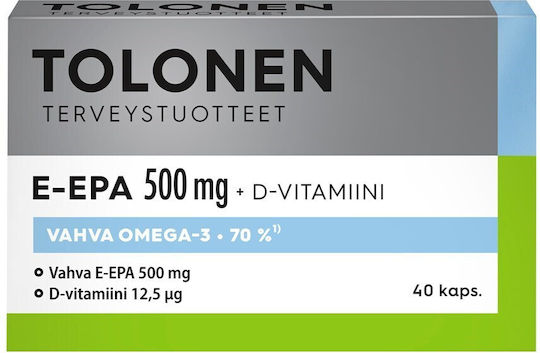 Dr. Tolonen's E-EPA Ιχθυέλαιο 500mg 40 κάψουλες