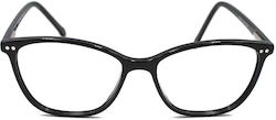 Gianni Venturi Acetate Eyeglass Frame Black 9323-1