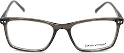 Gianni Venturi Acetate Eyeglass Frame Black GV9322-3