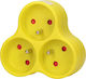 Orno Power Strip 3 Positions without Cable Yellow