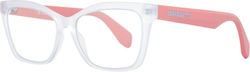 adidas Femei Plastic Rame Ochelari Fluture Alb ...