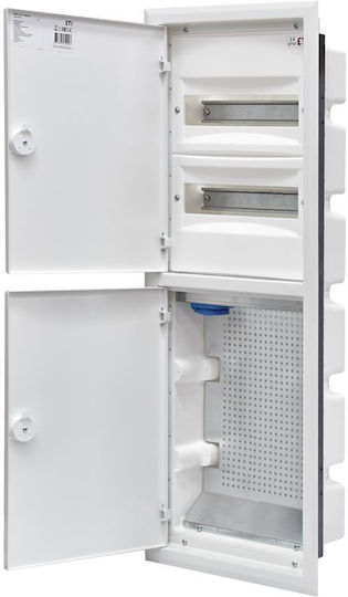ETI Walled 12-Elements Fuse Box with 2 Rows