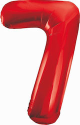 Nummer 7 Rote 85cm Luftballons